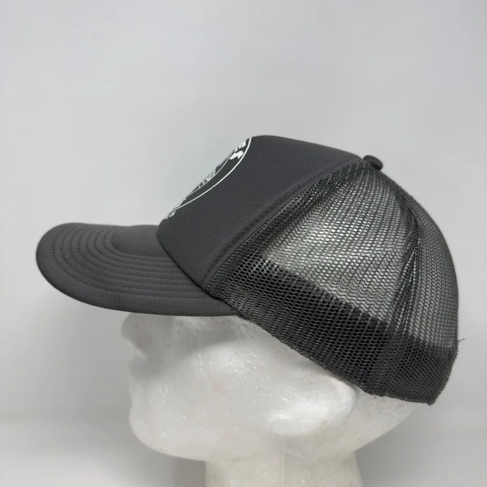 Pipes Cafe Cardiff By The Sea, CA Gray Trucker Hat OTTO Snapback Surf